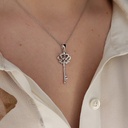 M3772, Pendant Silver 925, White Zircon