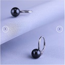 V6010,Silver 925, Tahity Black Pearls, Garnet