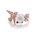 U3804, Ring Silver 925,  Shell flower
