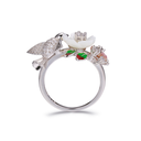 U3804, Ring Silver 925,  Shell flower