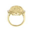 U4172, Ring Silver 925, 18K Gold Plated White CV