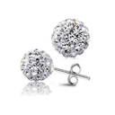 V3130, Earrings Silver. 925,  Multicolor Crystal