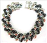 B1935, Bracelet S. Steel with black ceramic