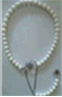 N4285, Necklace Steel316L,  white Agate