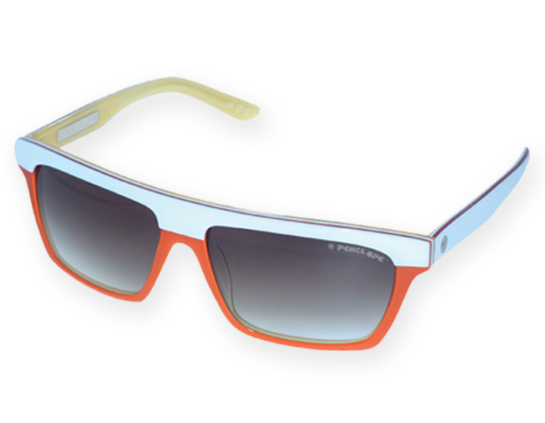 PP7171, Penelope Sunglasses,  White & Orange