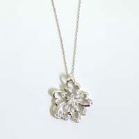 Necklace Silver 925,Zircon 