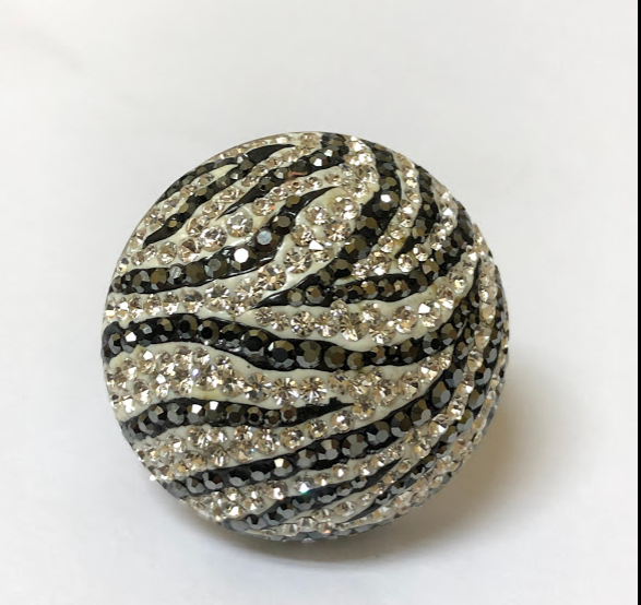 U2983, Ring Silver,Crystal,Zebra