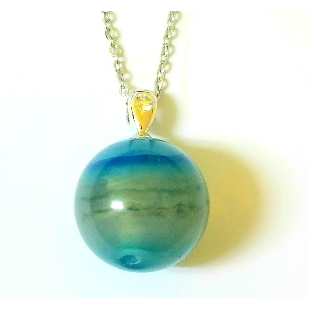 N5110 Necklace,silver pendant & steel chain 