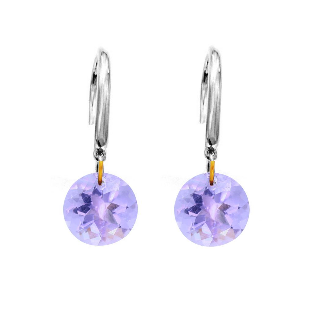 V5432, Earrings Silver 925,  Amethyst 