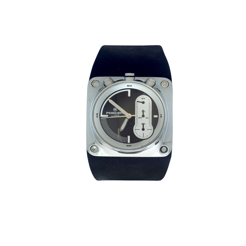 PE196NSL, Watches Steel case,  black strap