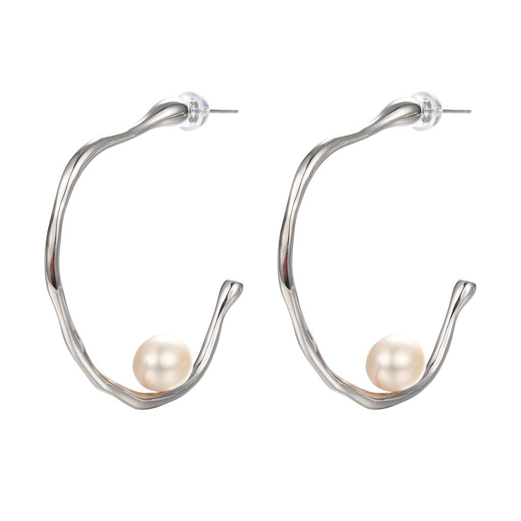 V5867.Pearls.Earrings .Silver  925