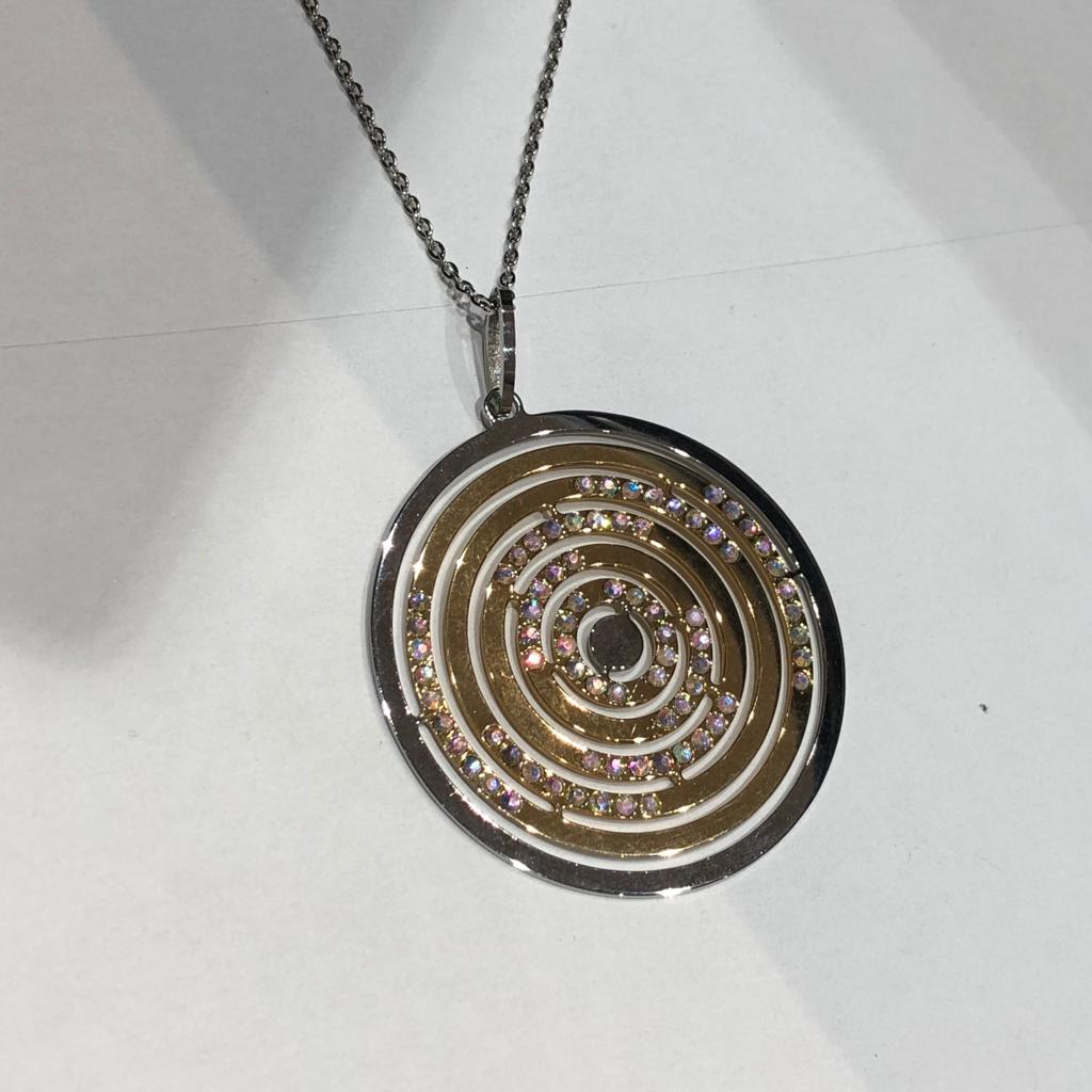 M3250, Necklace,  S.steel,  SW crystals