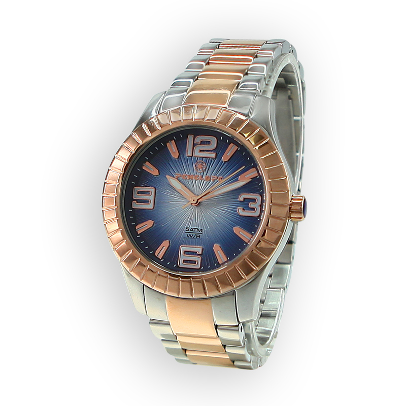 PE295SGB, Watches S. Steel 316L,  IPRose Gold,  blue dial