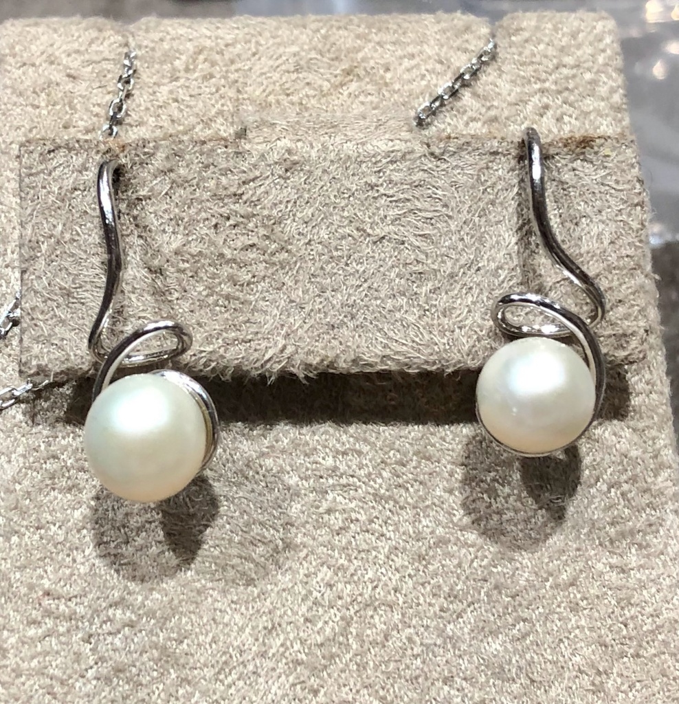 V5625, Earrings Silver 925,   Pearl