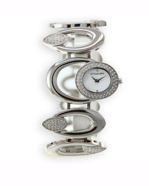 PE274S, Watches S. Steel Quartz,  Steel case&band,  white dial,  crystals