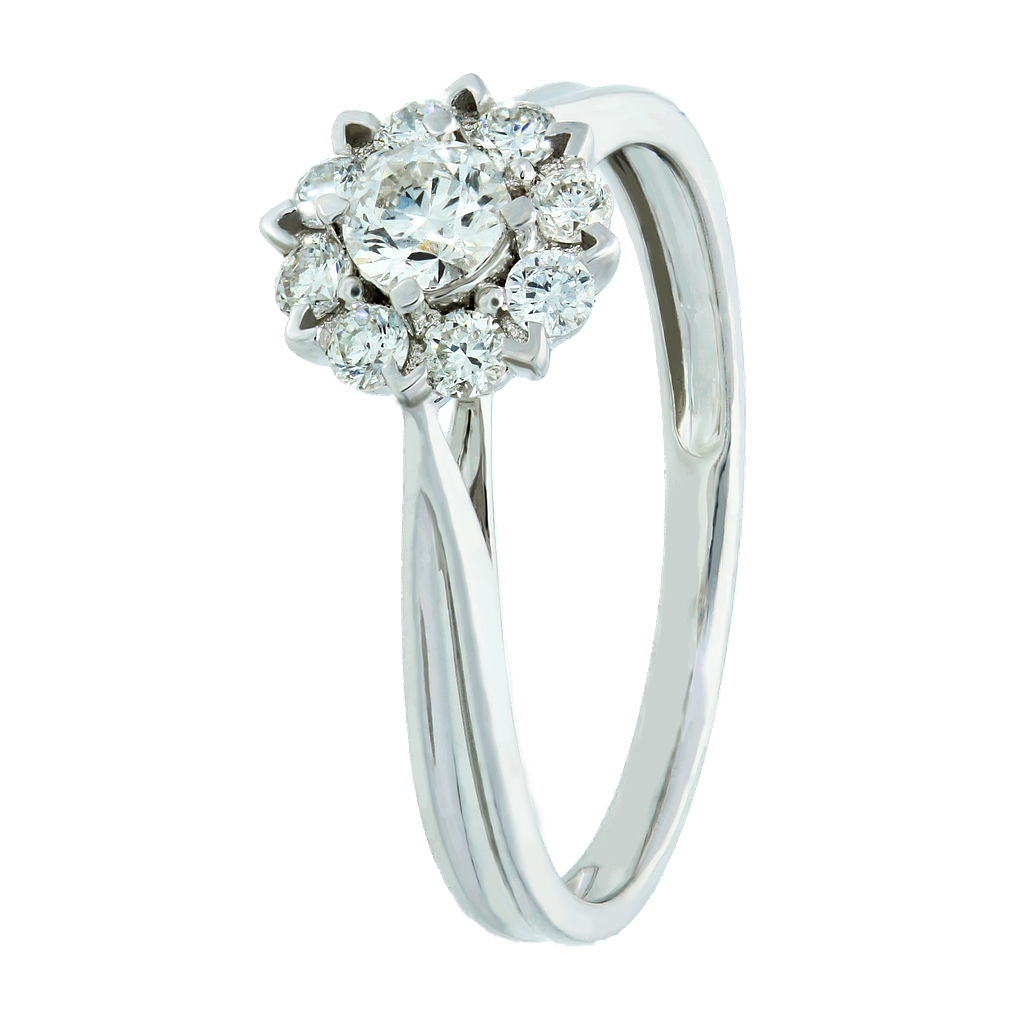 RGD669105,Ring Gold 18K,1.8g,Dia 0.42ct,SI,GF