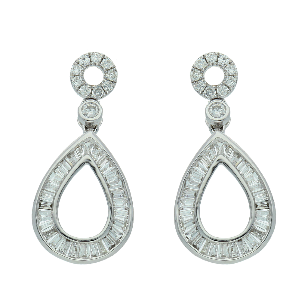 EGD404149,Earrings Gold  18K,1.7g,Dia 0.45ct,SI,GF