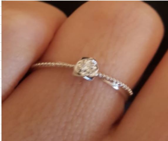 RGD127114, Gold 18K,0.98g,Dia 0.02,GF,SI