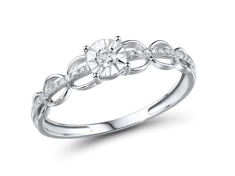 RGD157152 Ring 14K,1.3g,Dia,0.085ct,I,I,J,23pcs