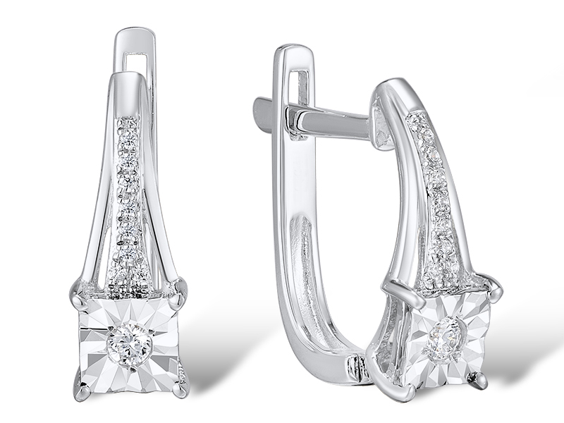 EGD208177, Earrings14K,2g,Dia,0.080ct,SI1,J,18pcs