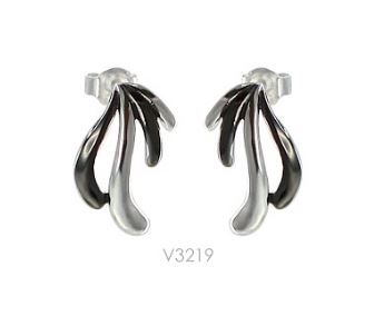 V3219, Earrings Silver. 925,  IPG Planted 