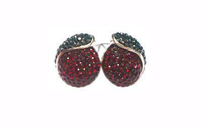 V3290, Earrings Silver. 925,  Jet Hematite&Siam Crystal