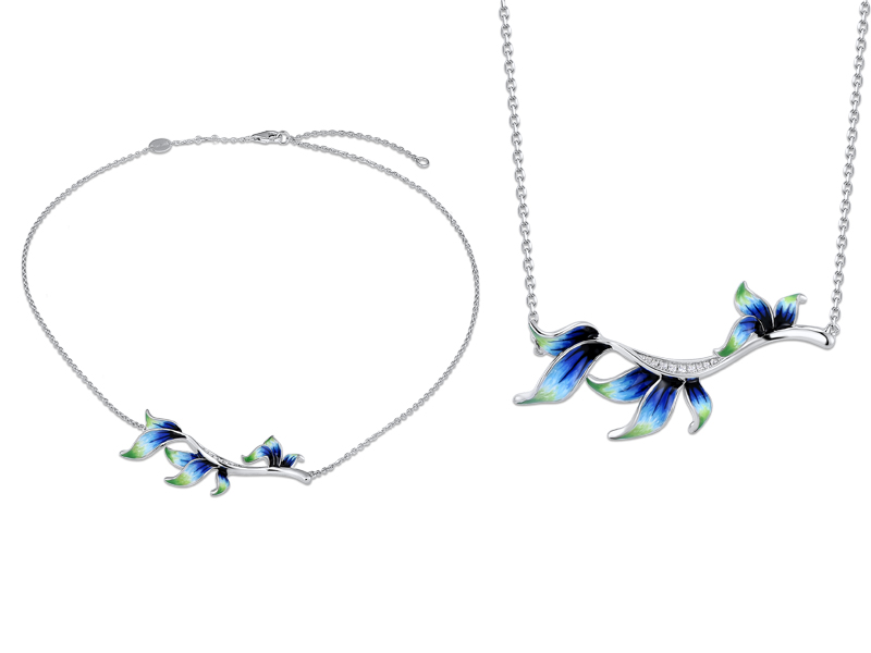 Necklace Silver 925,Enamel