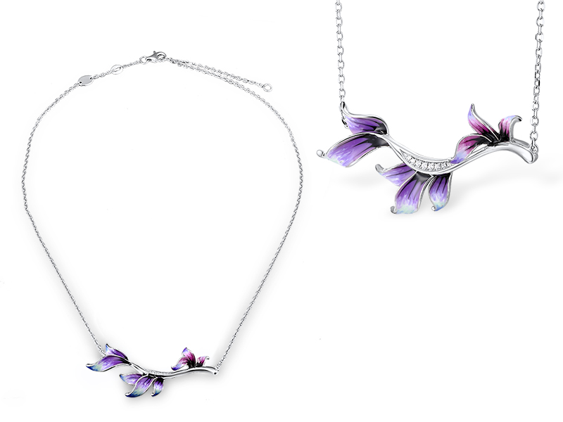 Necklace Silver 925,Enamel