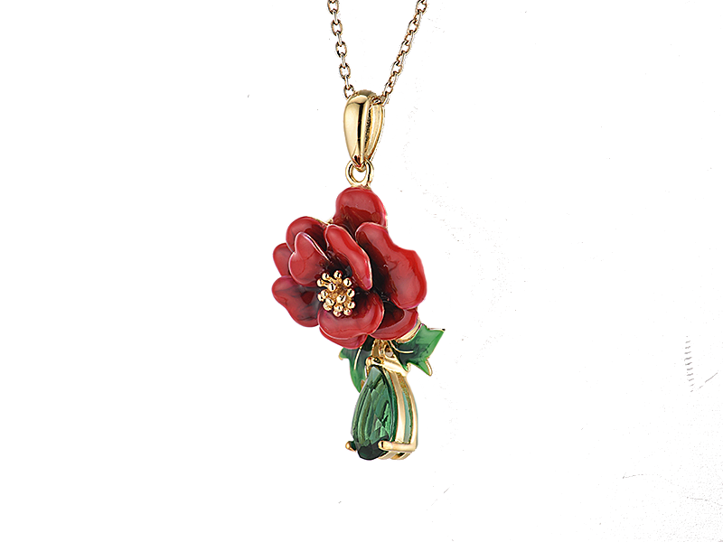 Necklace Silver 925,Enamel