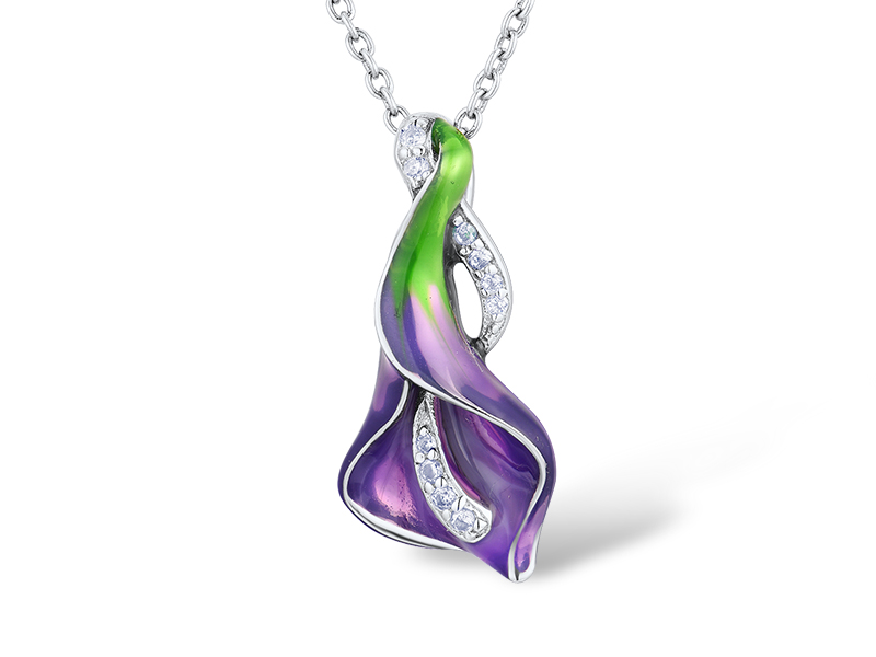 Necklace Silver 925,Enamel