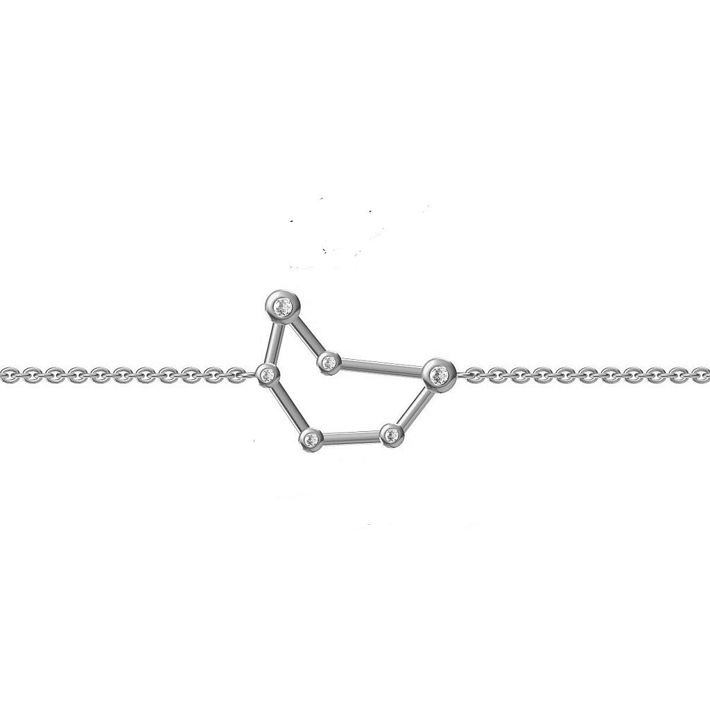 B2801CAPRICORN Bracelet Silver 925,Zircon,Capricorn