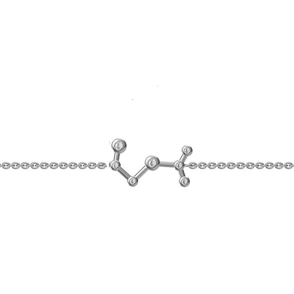 Bracelet Silver 925,Zircon,Scorpio