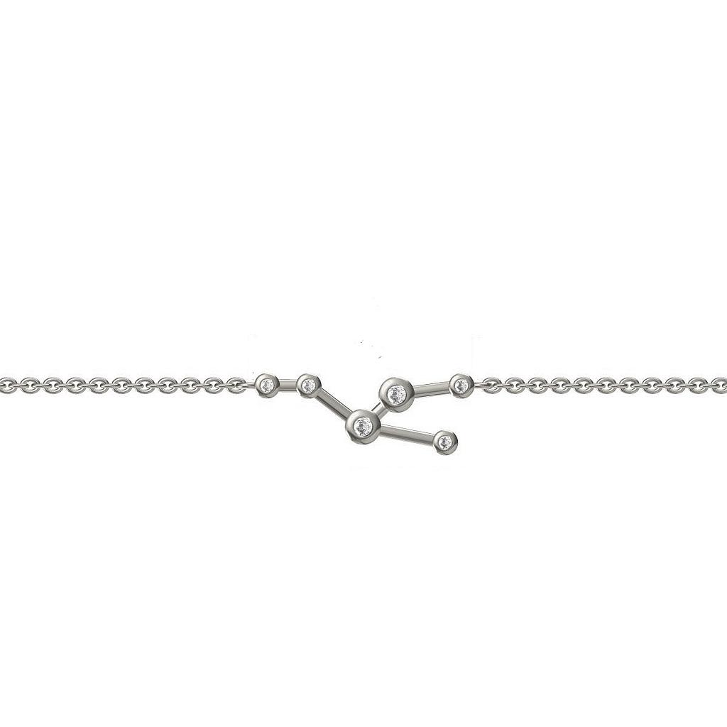 Bracelet Silver 925,Zircon,Taurus