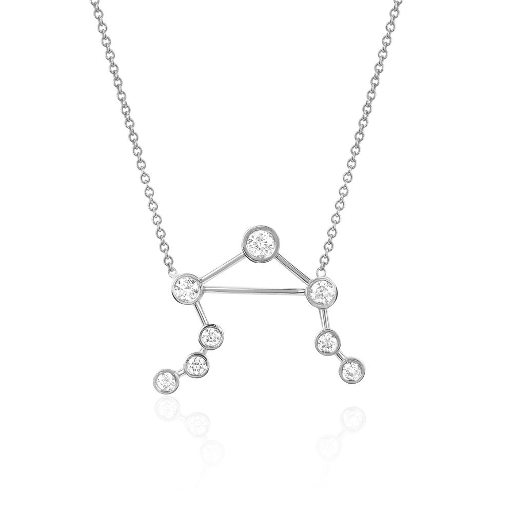 Necklace Silver 925,Zircon,LIBRA