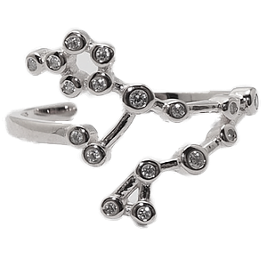 Ring Silver 925,Zircon,Pisces