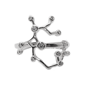 Ring Silver 925,Zircon,Sagittarius