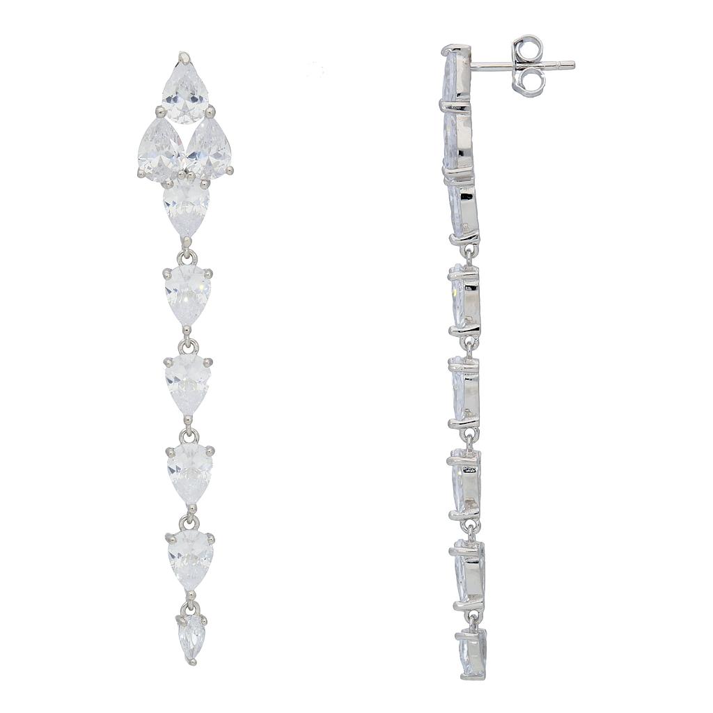Earrings Silver 925,Zircon