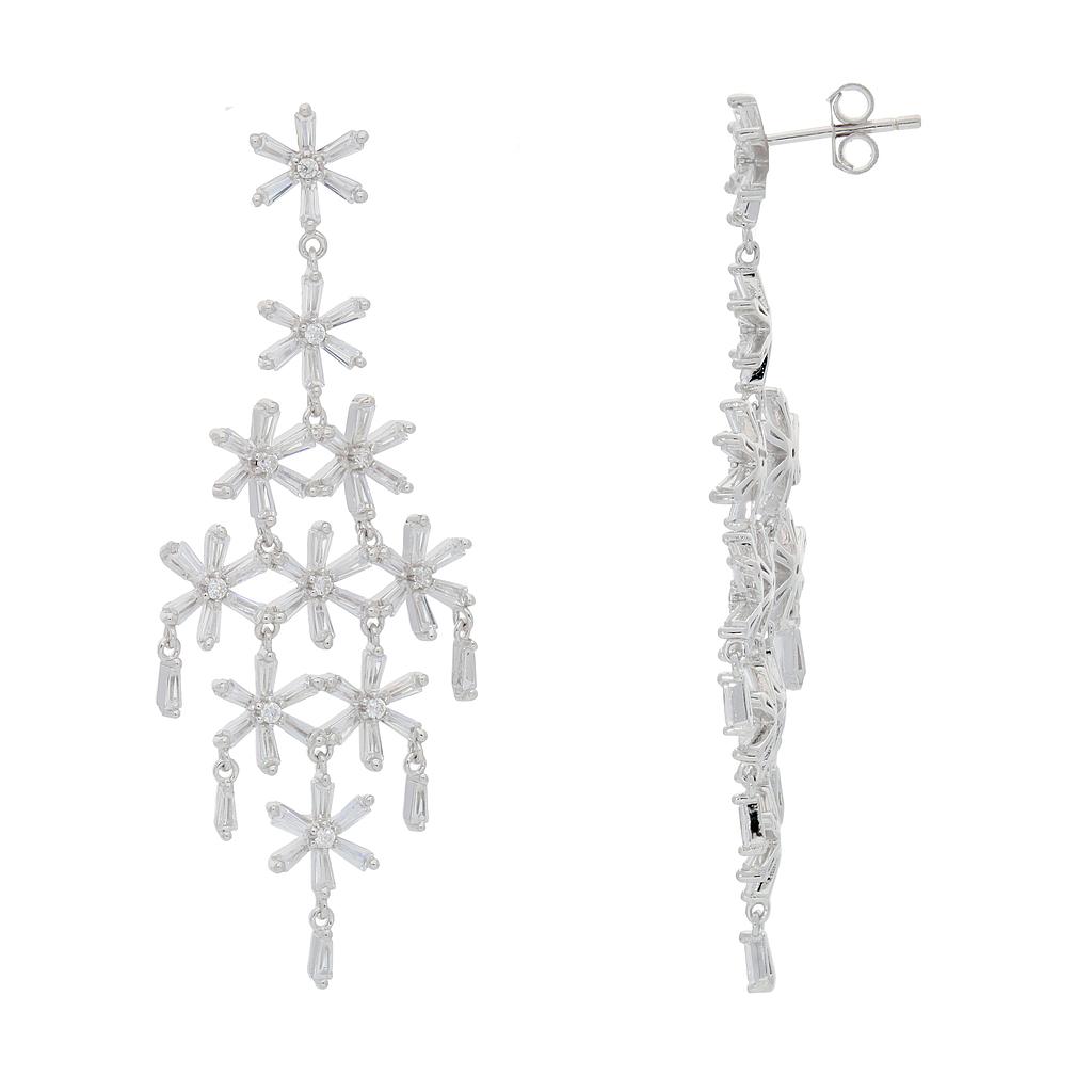 V5622, Earrings Silver 925, Zircon