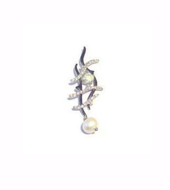 M2985, Pendant Silver,  925,   White WF Pearl&Zircon