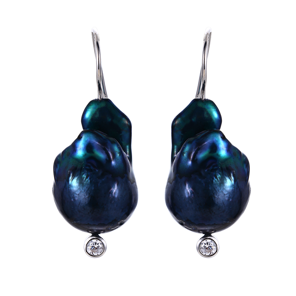 V5348, Earrings Silver 925,   Fresh Water Pearl