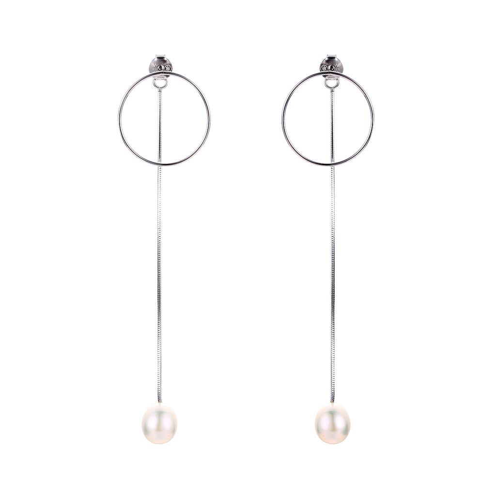 V5349, Earrings Silver 925,   Fresh Water Pearl