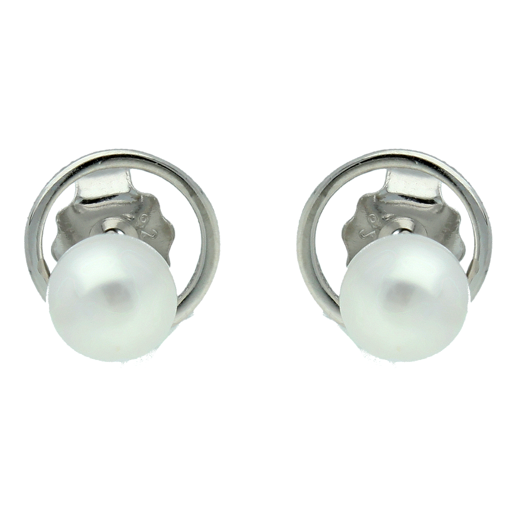 V5732, Earrings Silver 925, Pearl