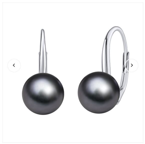 V6010, Silver 925, Black Tahiti Pearls
