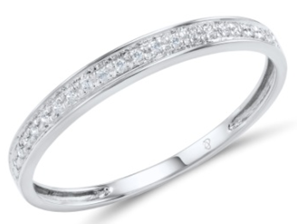 RGD00064  Ring 14K,0.74g,Dia,0.0462ct,SI,H,