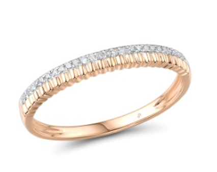 RGD00065  Ring 14K,1.37g,Dia,0.06ct,SI,H,Diamond 28pcs