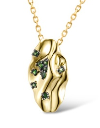 NGD315399,Necklace,Gold 14K,1.16g,Green Garnet  0.124ct