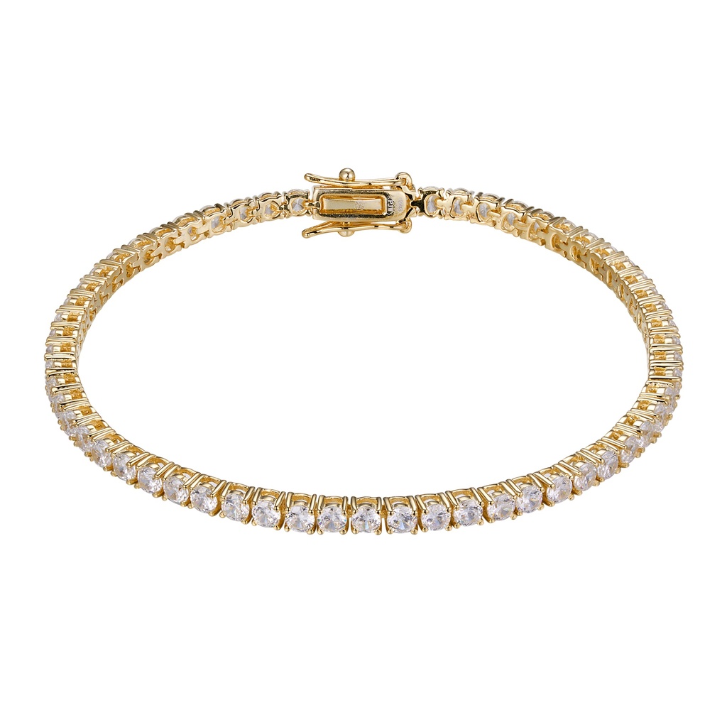 B5566,Silver 925, Cubic Zirconia, RD 3mm 19.5 cm