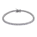 B5567,Silver 925, Cubic Zirconia, RD 3mm 19.5 cm