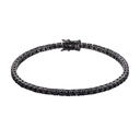 B5569,Silver 925, Cubic Zirconia,RD 3mm, 19.5 cm