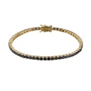 B5573,Silver 925, Cubic Zirconia,RD 3mm, 19.5 cm